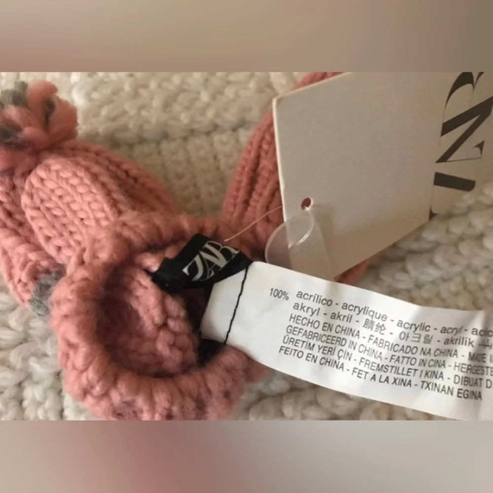 NWT Zara Baby Girl's 0-12 Month Mittens